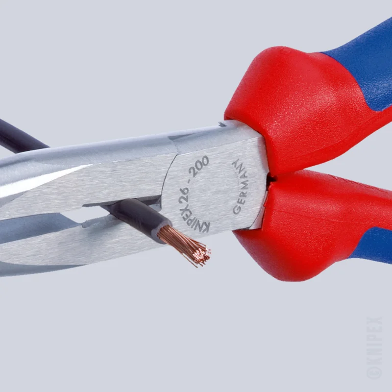 pince cigogne knipex demi ronde avec tranchant