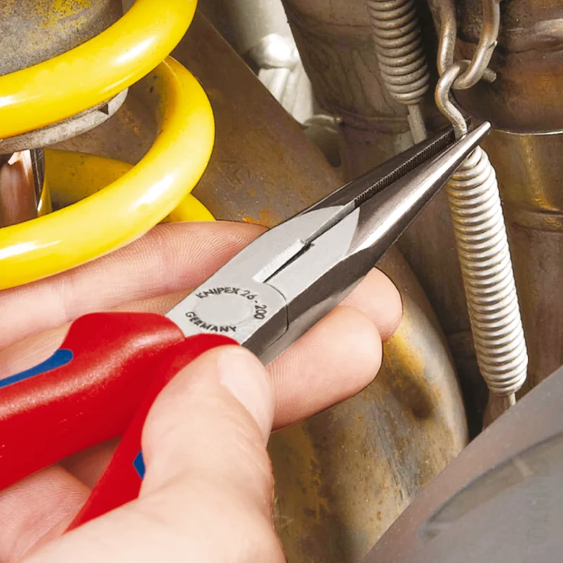 pince cigogne knipex demi ronde avec tranchant