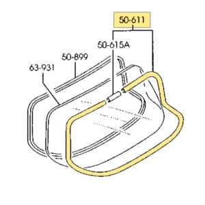 joint de lunette arrière de hardtop mazda mx5 na nb nbfl