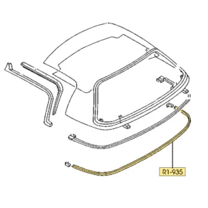 joint inférieur de hardtop mazda mx5 na nb nbfl
